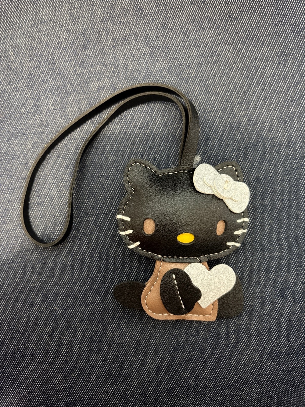 Hello Kitty Leather Bag Charm NWOT
